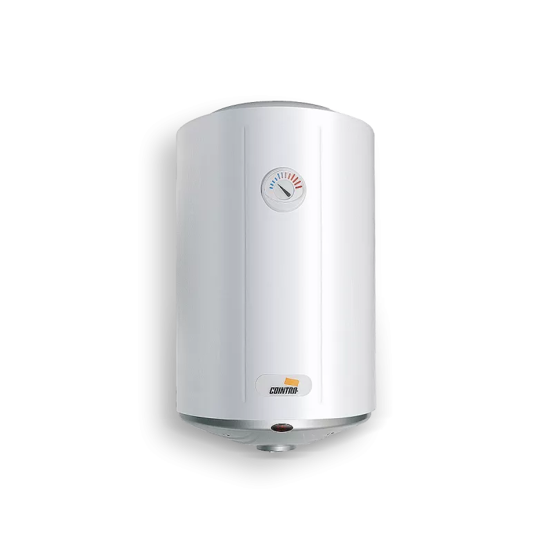 Termo eléctrico Cointra TNC Plus 80 H 76 L de color blanco, diseño compacto y adecuado para instalación vertical.