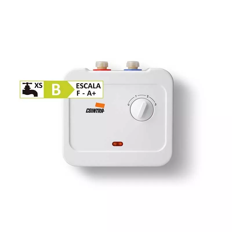 Calentador instantáneo Cointra Mini Kamp 5 5 kW blanco con diseño compacto y sencillo, ideal para espacios reducidos