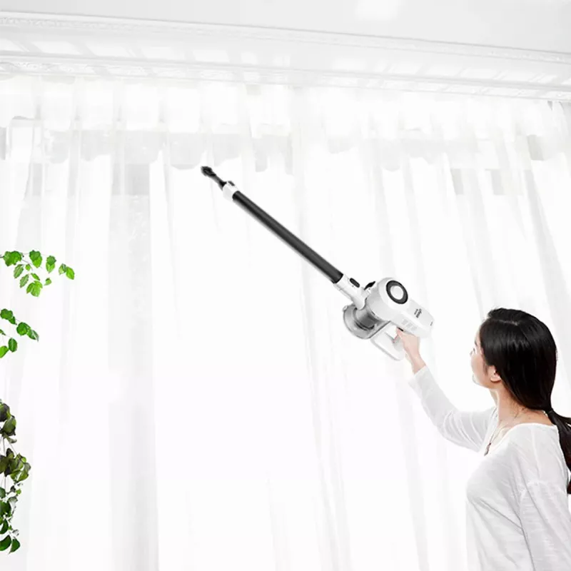 Aspirador escoba sin cable Ufesa Ártica 22,2 V blanco con tubo alargado y diseño ergonómico para fácil manejo