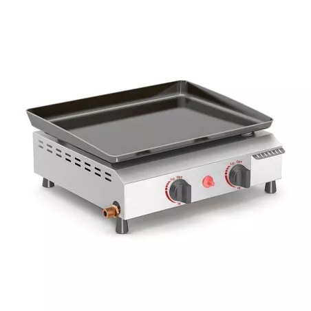 BARBACOA VITROKITCHEN PG220IB 2F 5 KW+CARRO de acero inoxidable con tablero de cocción grande y dos quemadores ajustables