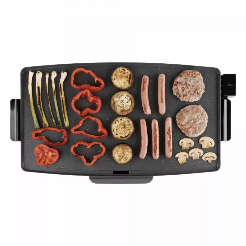 Plancha Jata JEGR1603 XXL 60 x 35 cm 2400 W con superficie antiadherente y diseño plano ideal para asar.