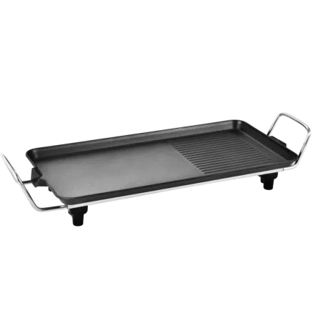 Plancha Nevir NVR-9432PGM mixta 47 x 28 cm, diseño antiadherente y acabado en color negro mate