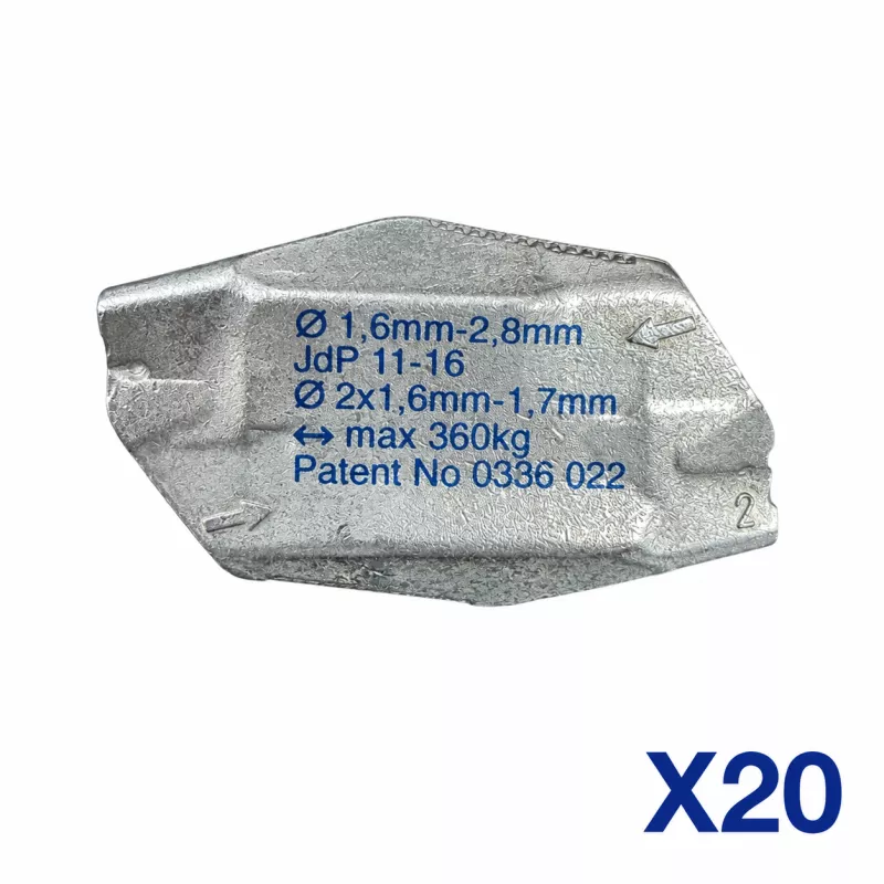 Tensor de alambre Bekaert Rapido, 20 uds, acero galvanizado, Ø 1,6-2,8 mm, alta resistencia y durabilidad