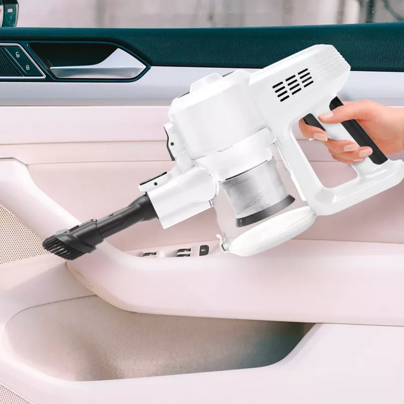 Aspirador escoba sin cable Ufesa Ártica 22,2 V blanco con diseño ergonómico y potente succión para limpieza eficaz.