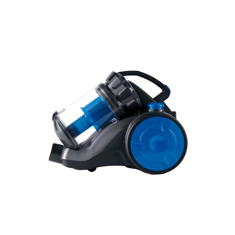 Aspirador Nevir NVR-5127A azul 800 W 2 L con diseño compacto y depósito transparente para fácil limpieza.