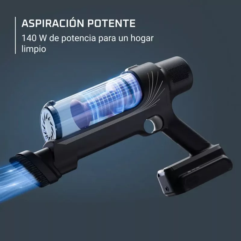 Aspirador escoba sin cable Rowenta RH6A35WO X-Pert 7.60 negro con depósito transparente y potencia de 140W