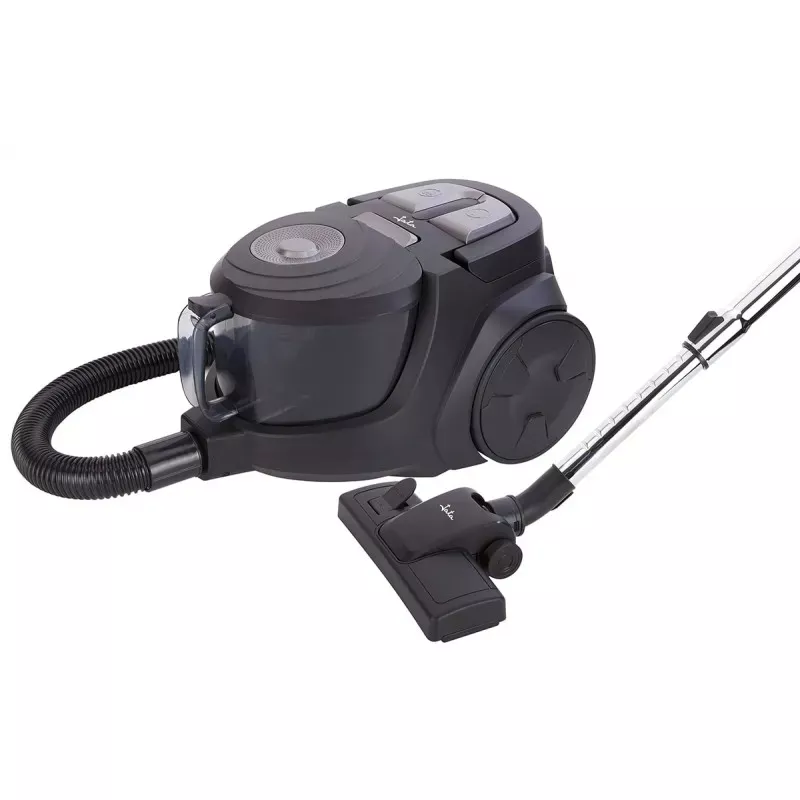 ASP. JATA AP998 S/BOLSA aspiradora negro con diseño compacto, filtro de alta eficiencia y cepillo para múltiples superficies
