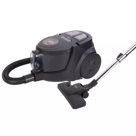 ASP. JATA AP998 S/BOLSA aspiradora negro con diseño compacto, filtro de alta eficiencia y cepillo para múltiples superficies