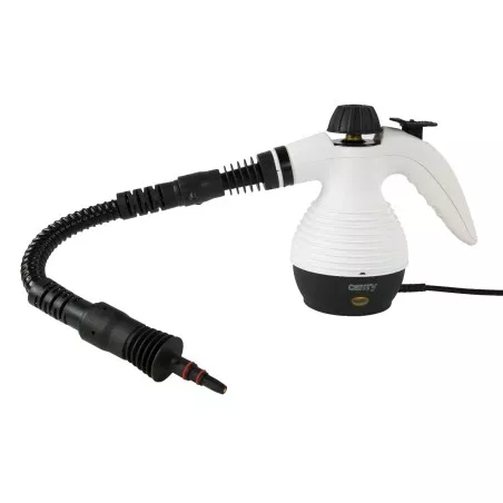 ASP. CAMRY VAPORETO CR-7021 vaporizador portátil blanco con diseño ergonómico y manguera flexible para limpieza profunda