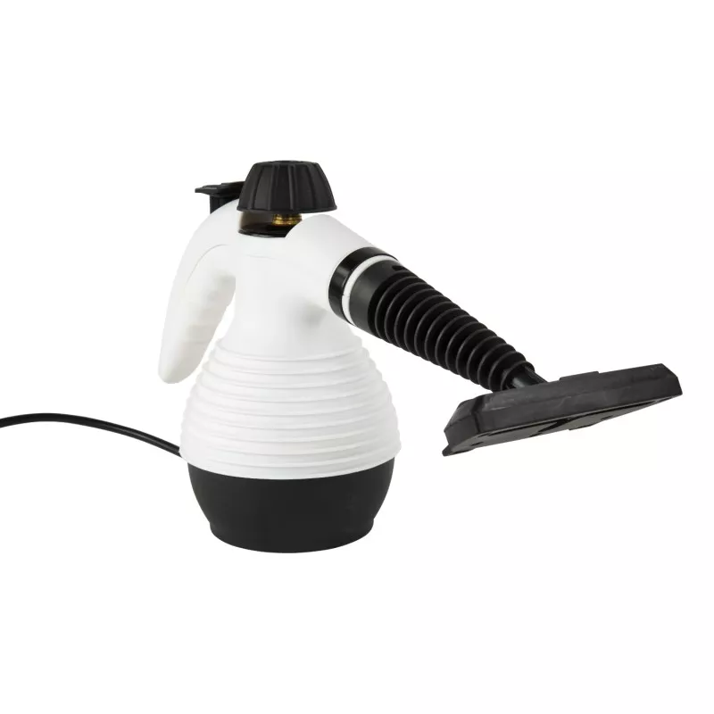 Vaporizador ASP. CAMRY VAPORETO CR-7021 en blanco con diseño ergonómico y manguera flexible para limpieza eficiente