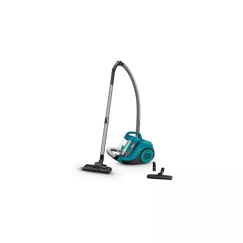 Aspirador Rowenta RO2932EA sin bolsa 900 W 1,2 L azul con diseño compacto y múltiples accesorios para limpieza efectiva