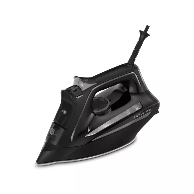 PLANCHA ROWENTA DW8206D1 2800W de color negro con suela de cerámica y sistema de vapor vertical ajustable