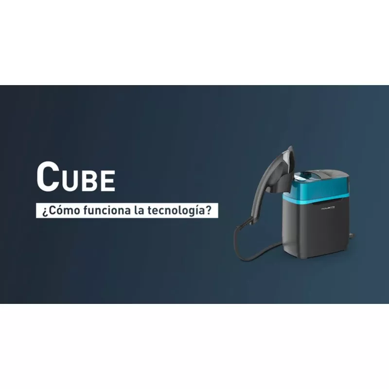Cepillo vapor Rowenta UR2020D1 200g/min compacto en color negro y azul con diseño ergonómico y función de vapor continuo