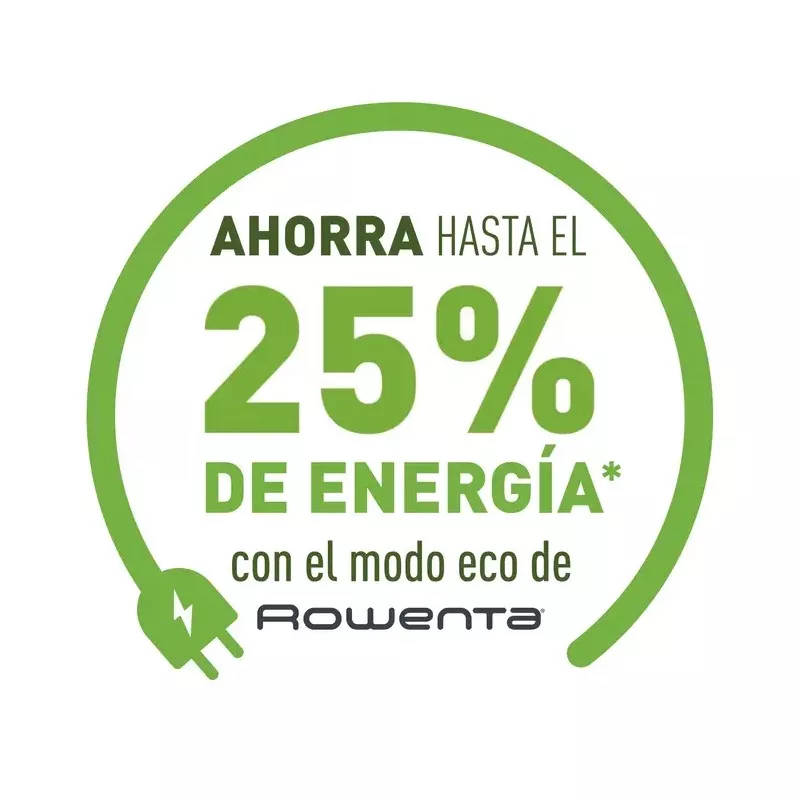 PLANCHA ROWENTA CENTRO DG8627FO 7,2 BAR blanca con tecnología de ahorro de energía y sistema de vapor eficiente