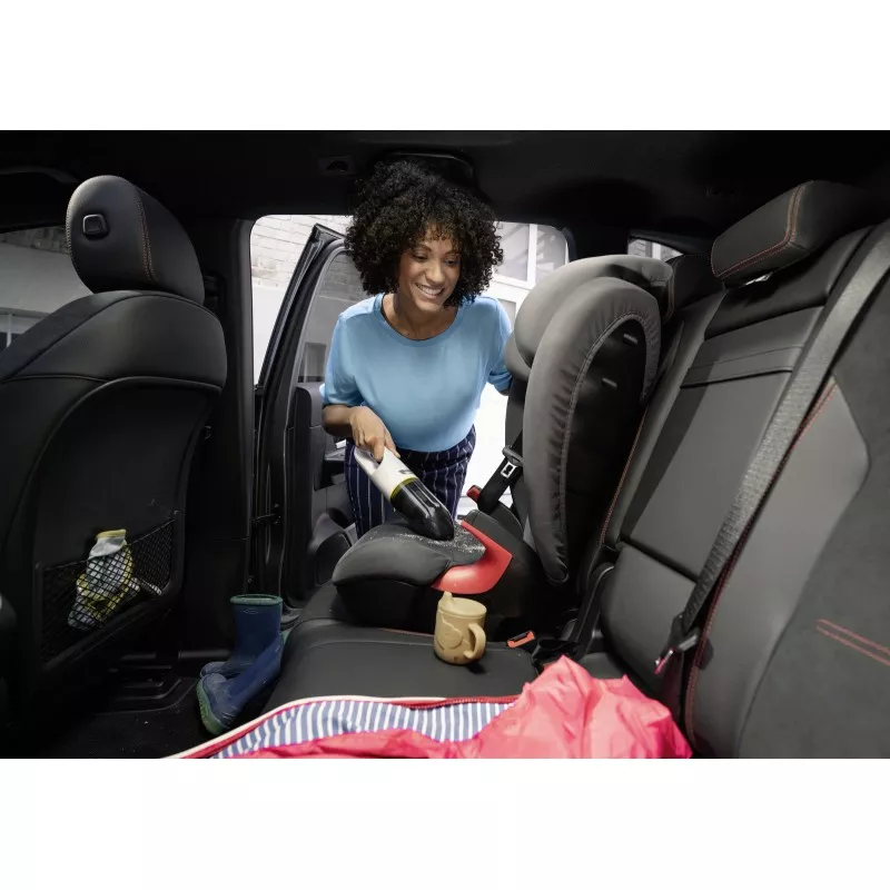 Aspirador de mano Kärcher VCH 2 (CVH 2) – batería 7,2 V, 70 W, diseño compacto y ligero en color amarillo y negro para uso domés