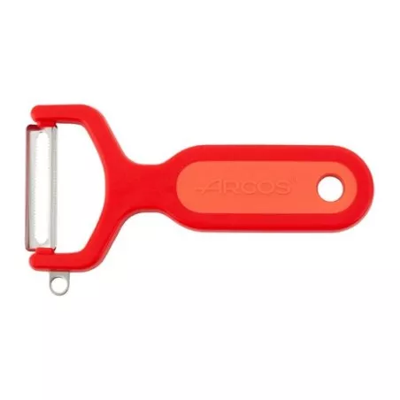 Pelador de tomate Arcos 607420 rojo dentado 132 mm con mango ergonómico y hoja de acero inoxidable.