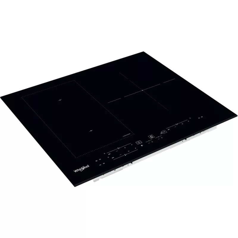 Placa de inducción Whirlpool WL B2760 BF Flex 3 zonas en color negro, vidrio cerámico, diseño elegante y moderno.