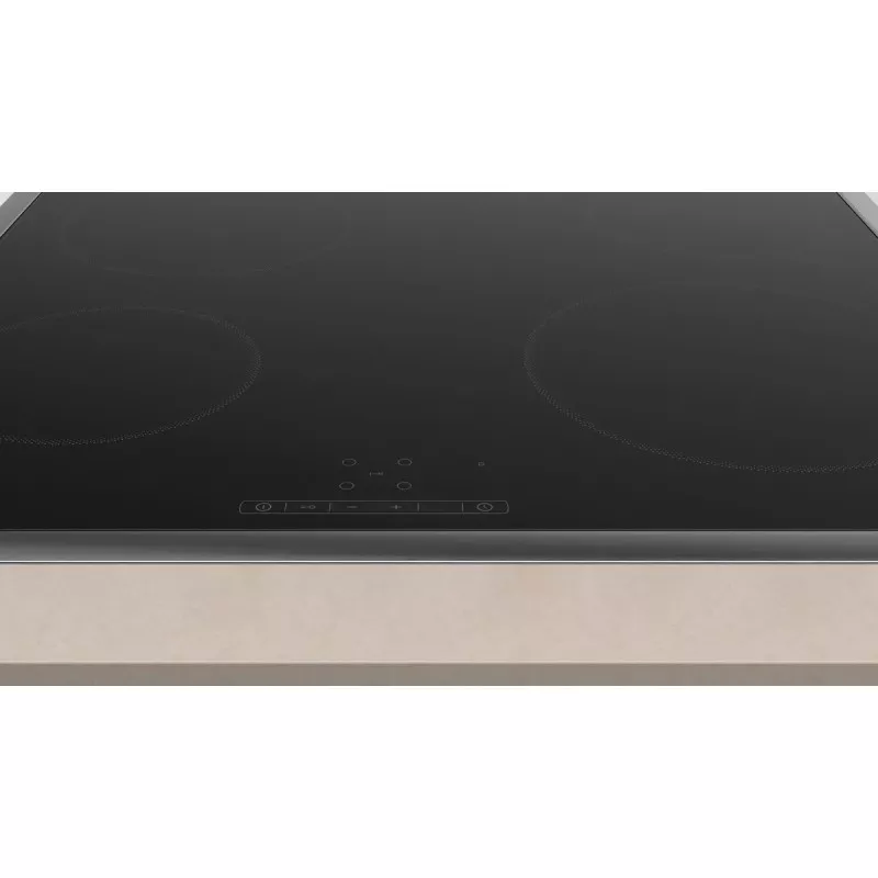 Placa vitrocerámica Balay 3EB720XR 4 zonas en color negro con marco de inox y control táctil elegante.