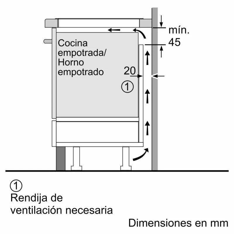 Placa de inducción Balay 3EB965LR 3 zonas 7400 W color negro con diseño moderno y acabado de vidrio cerámico.