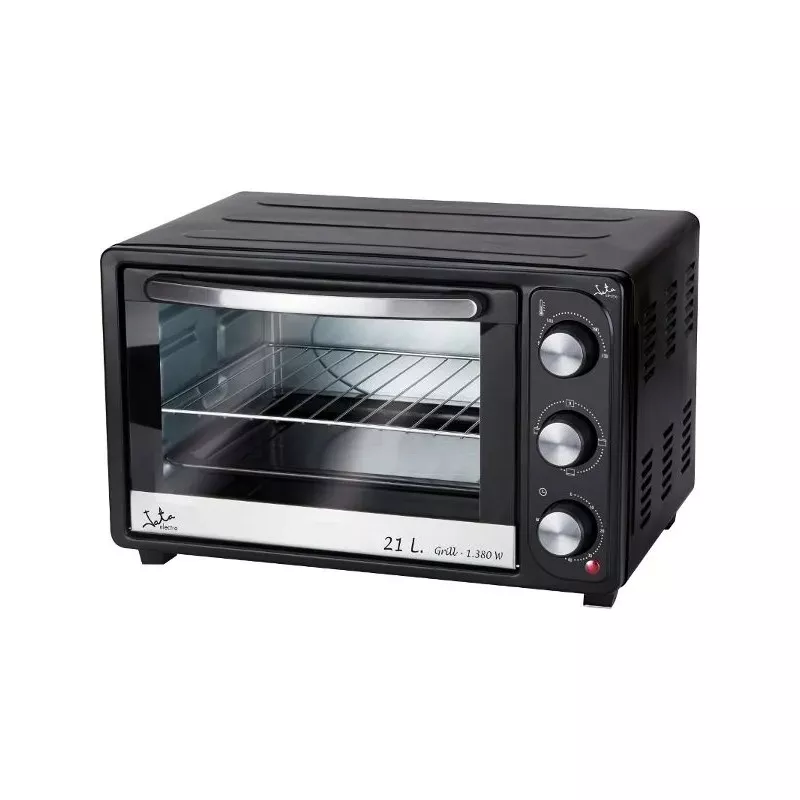 Horno de sobremesa Jata HN921 21 L 1.380 W color negro con diseño compacto y puerta de cristal.