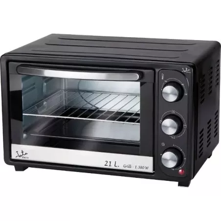 Horno de sobremesa Jata HN921 21 L 1.380 W color negro con diseño compacto y puerta de cristal.
