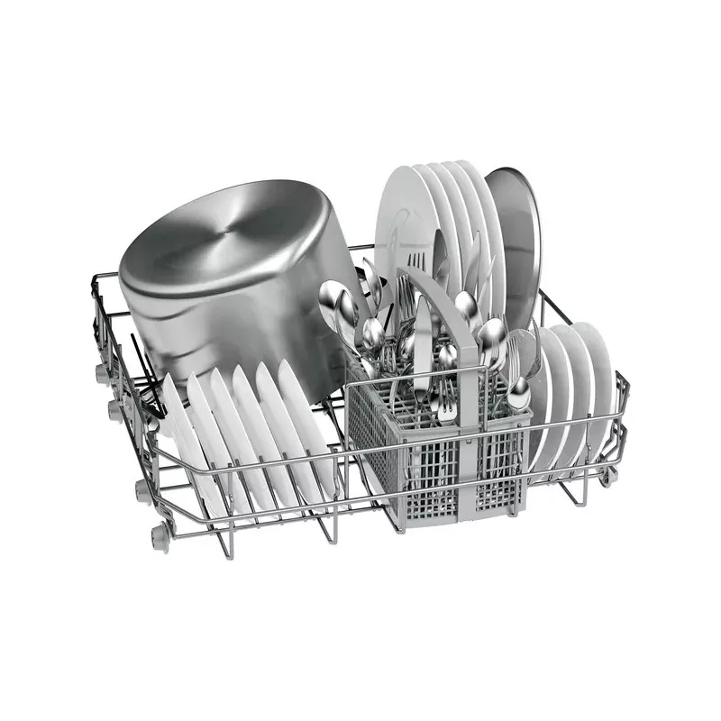 Lavavajillas Balay 3VS506IP 60 cm 12 servicios inox con diseño de acero inoxidable, espacio para utensilios y platos.