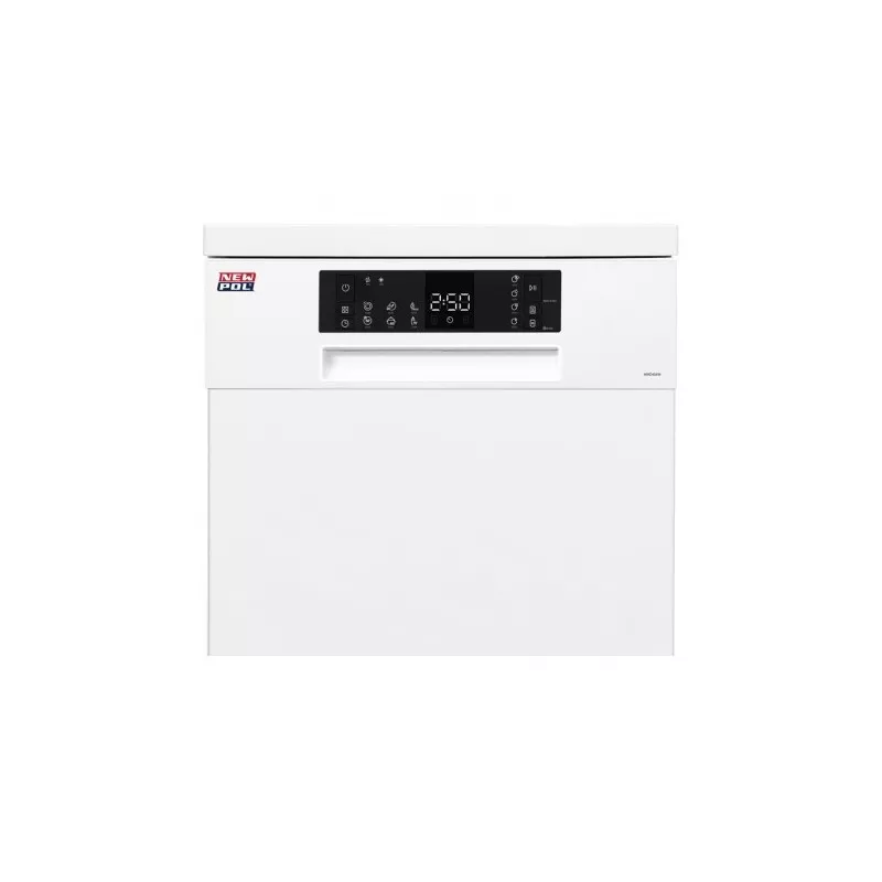 Lavavajillas New Pol NWD456W 45 cm 10 servicios blanco con diseño compacto y acabado en color blanco brillante