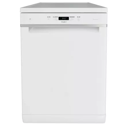 Lavavajillas Whirlpool WFC 3C34 P 14 servicios blanco, diseño elegante y acabado en plástico resistente.