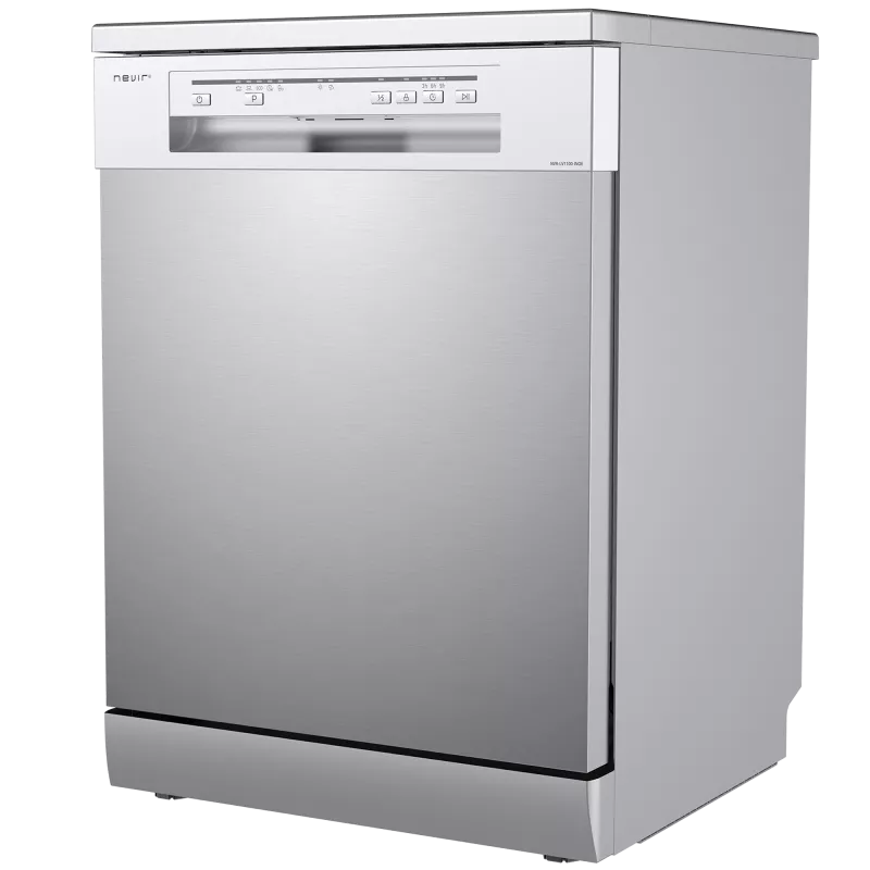 Lavavajillas Nevir NVR-LV1100-INOE 12 servicios inox con acabado en acero, diseño compacto y eficiente para cocina moderna