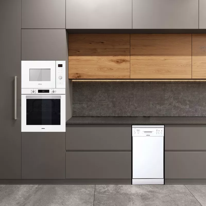Lavavajillas Edesa EDW-4610 WH 45 cm 10 servicios blanco diseño compacto con acabado en esmalte brillante