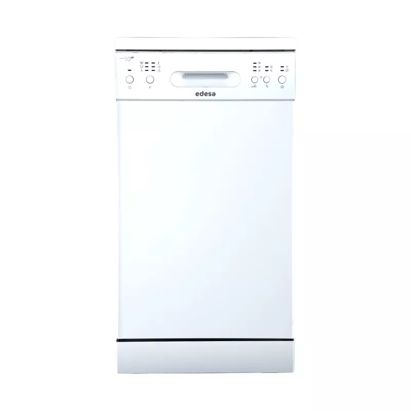 Lavavajillas Edesa EDW-4610 WH 45 cm 10 servicios blanco con diseño compacto y acabado en blanco brillante.