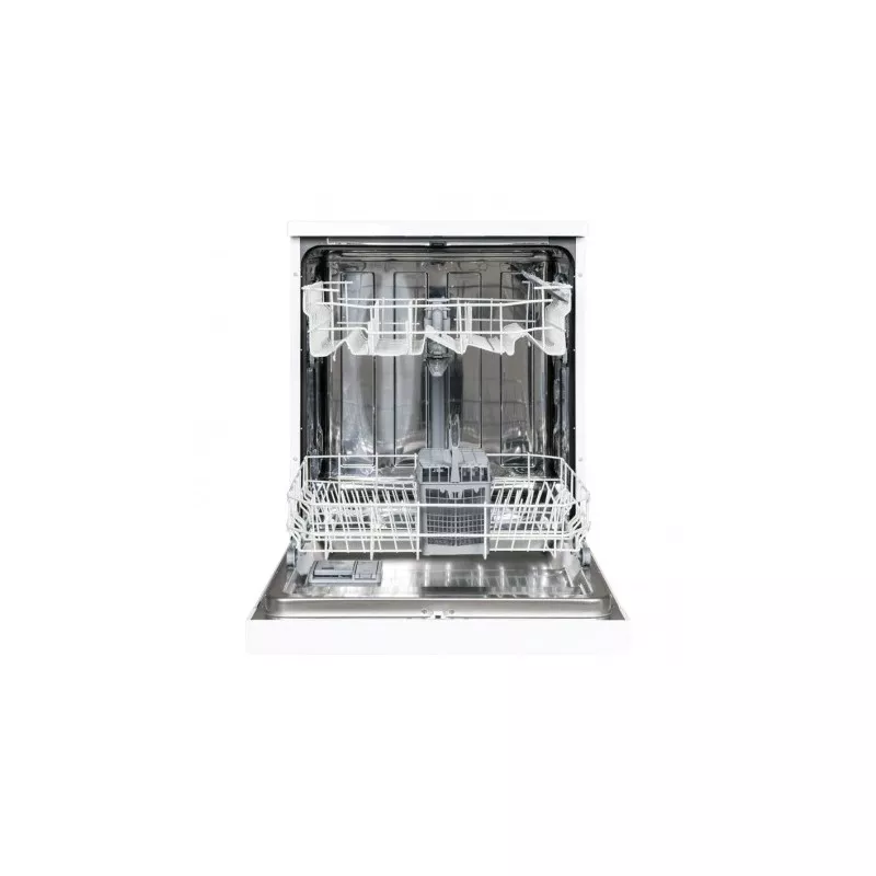 Lavavajillas New Pol NWD605W 12 servicios blanco clase E con interior de acero inoxidable y cestas ajustables.