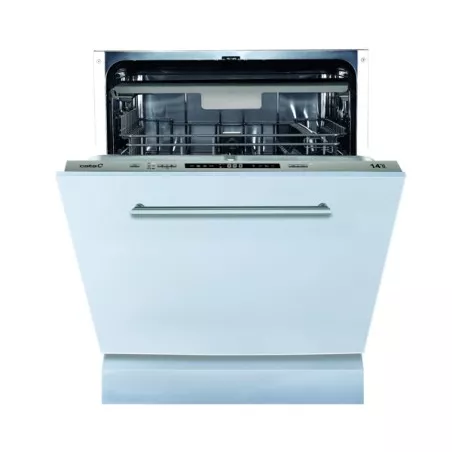 Lavavajillas integrable Cata LVI 62014 14 servicios 60 cm, color blanco, diseño moderno y acabado en acero inoxidable.