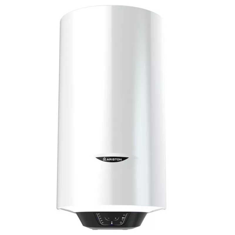 Termo Ariston Pro1 Eco Multis 50 Dry Slim 50 L 1800 W blanco con diseño estilizado y acabado en plástico resistente.