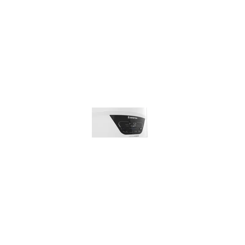 Termo híbrido Ariston Lydos Hybrid 80 L 1200 W blanco con panel digital y controles táctiles para fácil ajuste.
