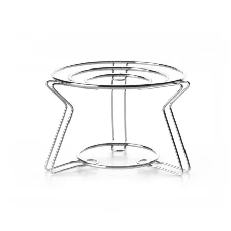 Soporte para quemador Ibili 704800 inox 16 cm, diseño resistente en acero inoxidable pulido brillante.