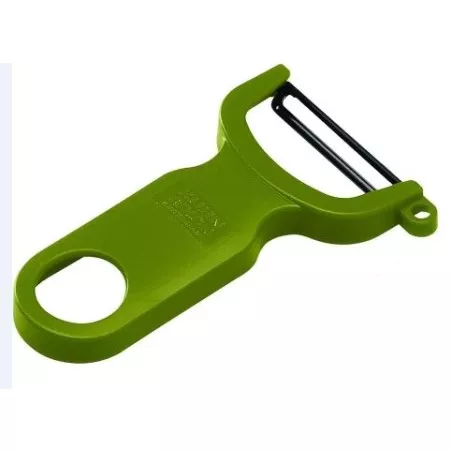 PELADOR VEGETALES VERDE 22237 KUHN RIKON con mango ergonómico y cuchilla de acero inoxidable para un pelado eficiente.