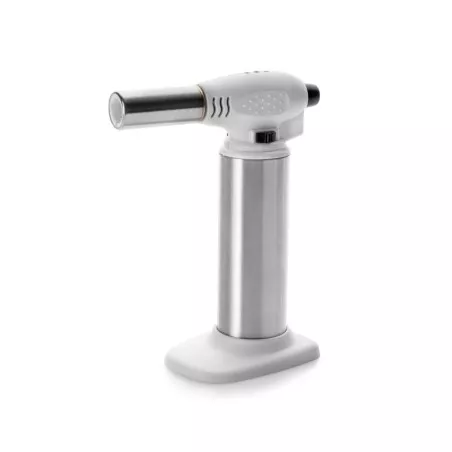 Soplete de cocina Ibili Elegance 738900 28 ml con acabado en acero inoxidable y diseño ergonómico.