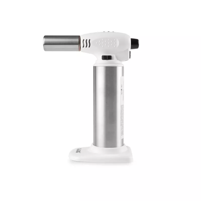 Soplete de cocina Ibili Elegance 738900 28 ml en color blanco y acero inoxidable, diseño ergonómico y fácil uso.