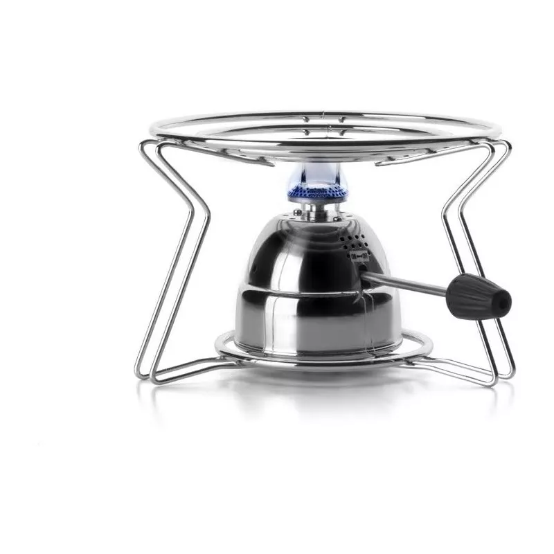 Quemador graduable Ibili Gourmet 704700 27 ml en acero inoxidable con diseño moderno y base estable para cocina.