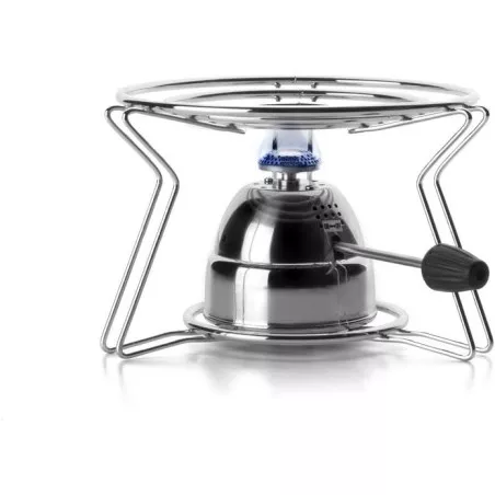 Quemador graduable Ibili Gourmet 704700 27 ml en acero inoxidable con diseño moderno y base estable para cocina.