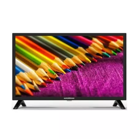 Smart TV Nordmende ND24S3800J 24\" HD Android 13 con diseño compacto y colores vívidos en pantalla LED.