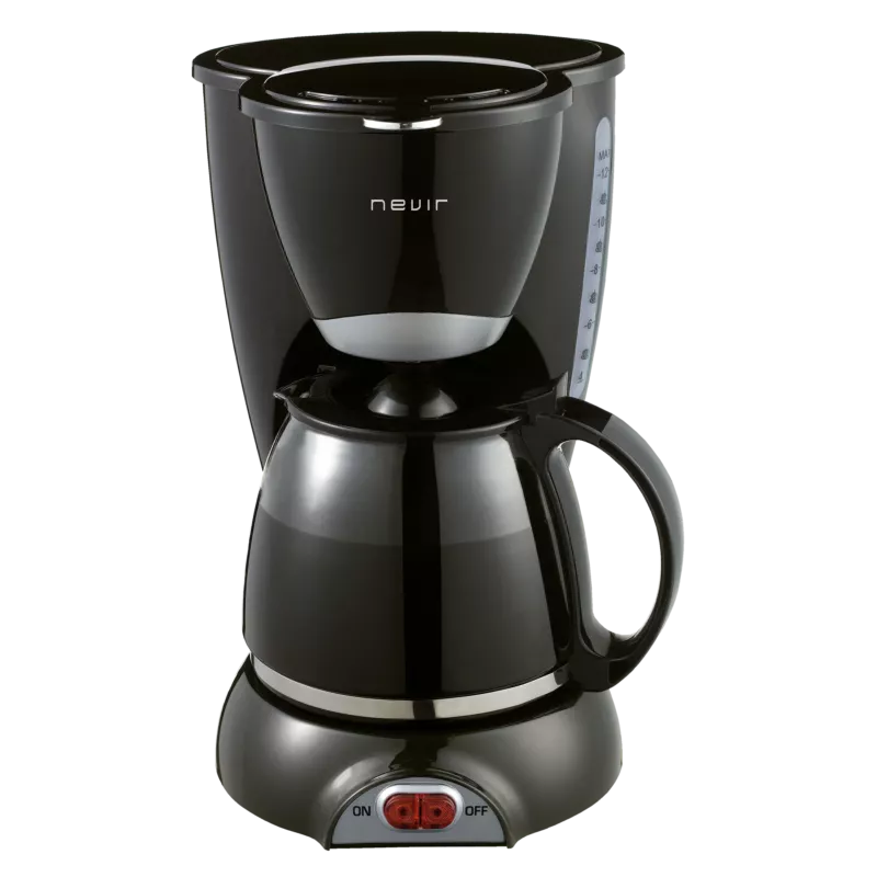 Cafetera de goteo Nevir NVR-1132CM – 12 tazas, 800 W, placa calefactora, filtro permanente, antigoteo