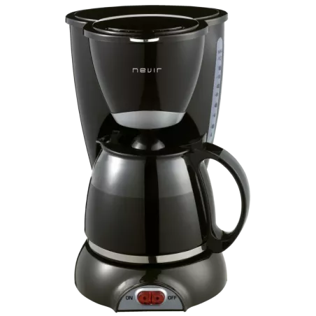 Cafetera de goteo Nevir NVR-1132CM – 12 tazas, 800 W, placa calefactora, filtro permanente, antigoteo