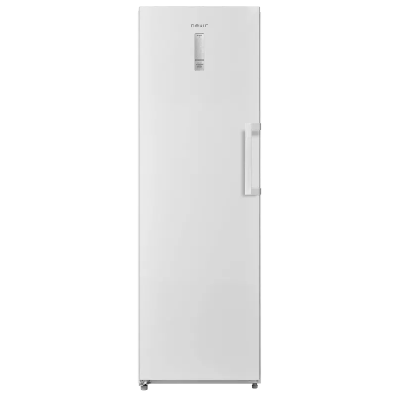 Congelador Dual Nevir NVR-5620CVSD 272 L blanco, diseño vertical, acabado liso, eficiente y de gran capacidad.