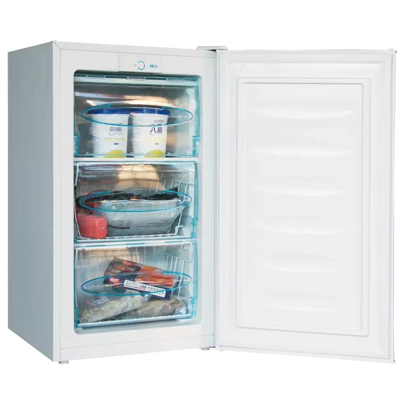 Congelador bajo encimera Nevir NVR-5502CSD 69 L blanco con tres cubetas transparentes y diseño compacto