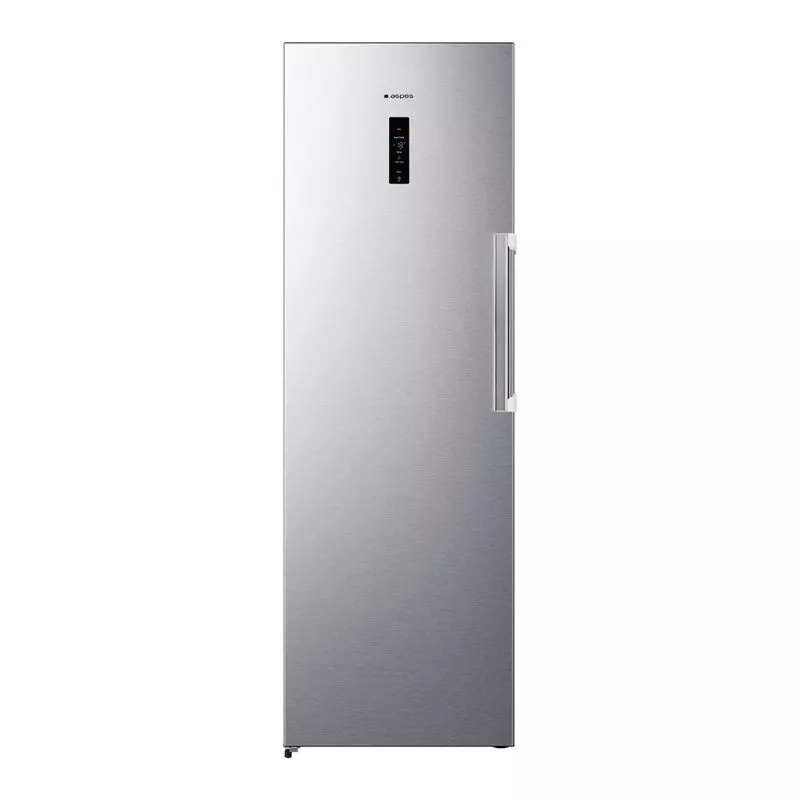 Congelador Aspes ACV185600ENFX 274 L No Frost inox de acero inoxidable con diseño vertical y panel digital.