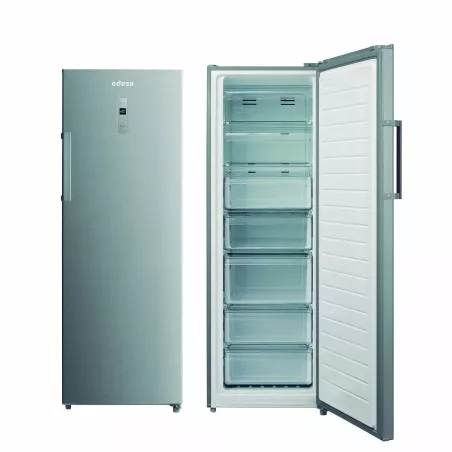 Congelador Edesa EZS-1732 NF EX 238 L Total No Frost de acero inoxidable con sistema No Frost y 6 cajones amplios