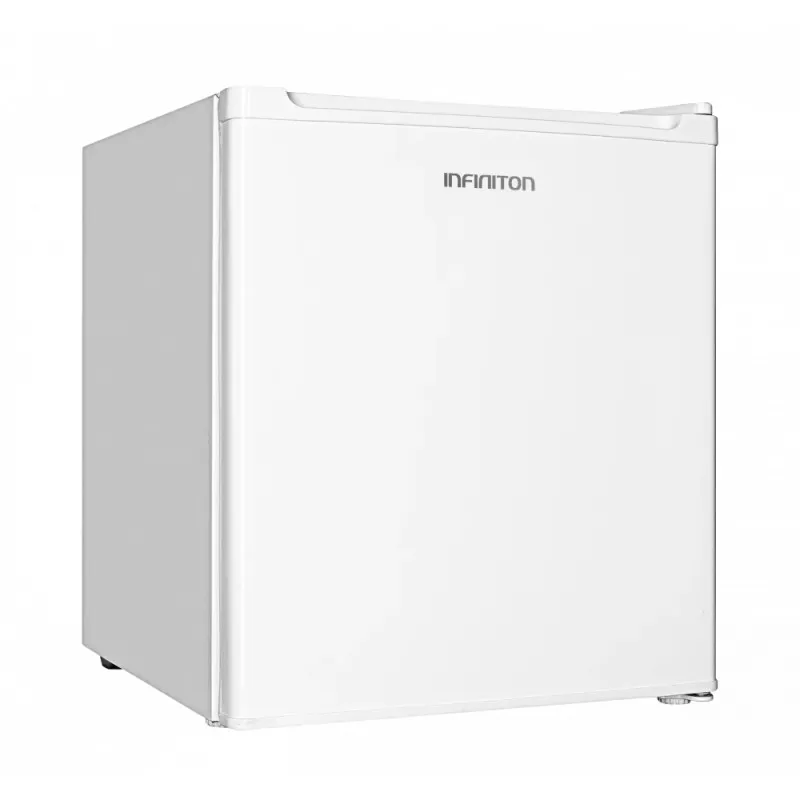 Congelador compacto Infiniton CV-50W 33 L blanco con diseño cuadrado, acabado liso y eficiente para ahorrar espacio