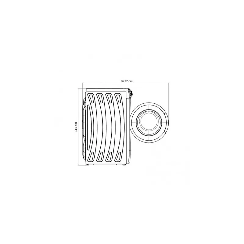 Lavadora Newpol NWT0810 8 kg 1000 rpm clase D blanca con diseño moderno y acabado en plástico resistente